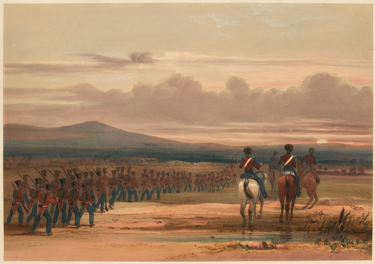 'Balık Çölü'nde Yürüyüş' by Lieutenant Thomas (after) Wingate