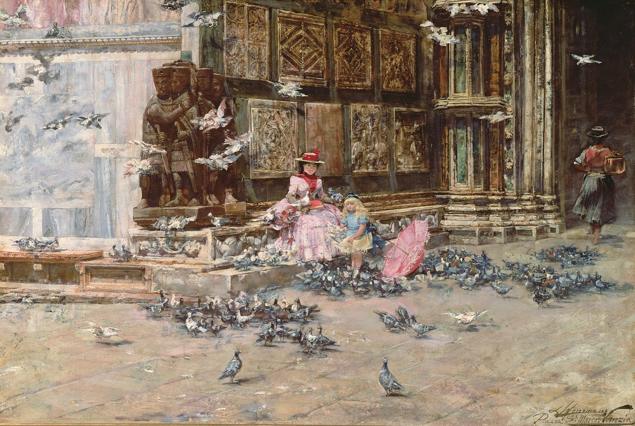Güvercinleri beslemek by Lievan Herremans