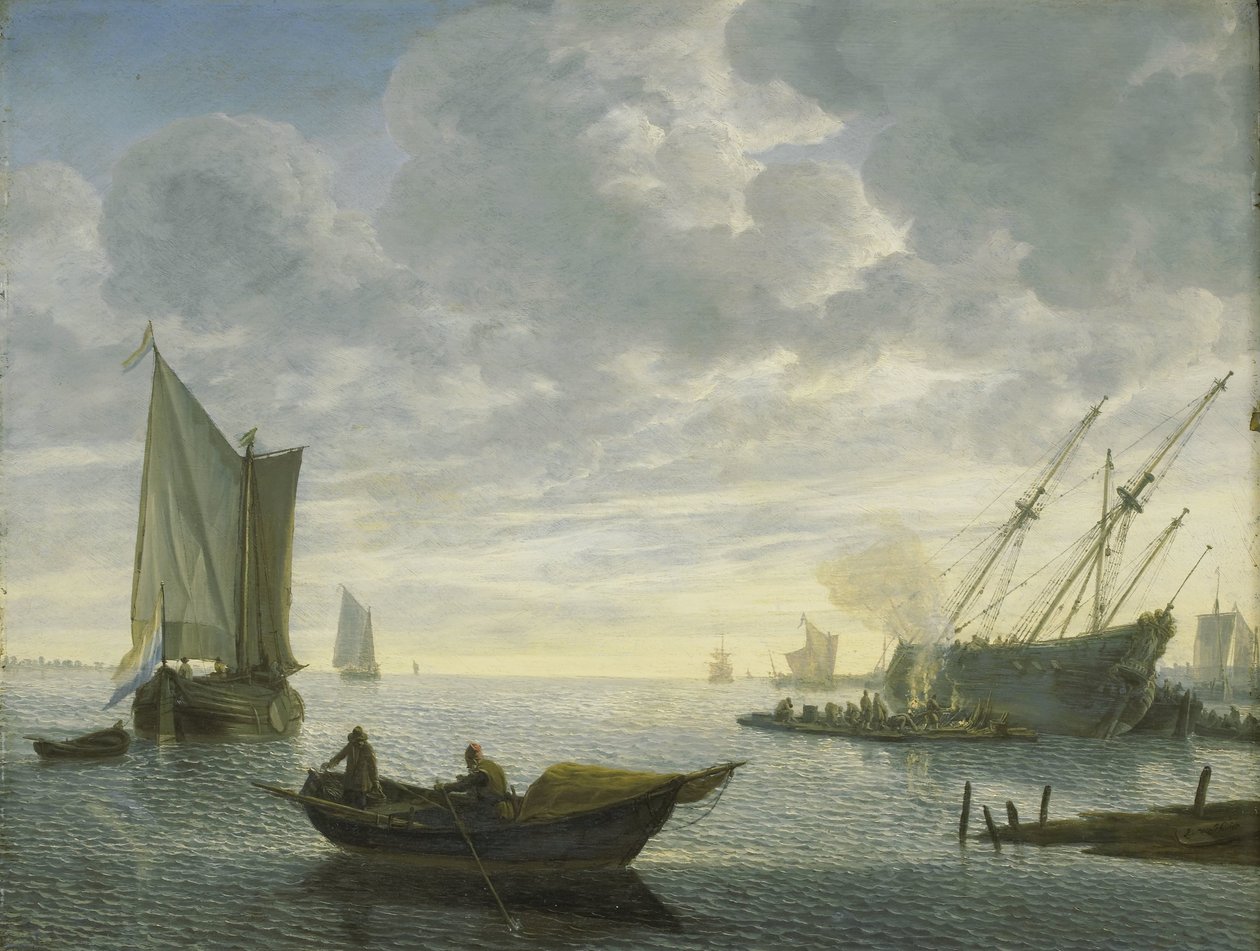 Bir Geminin Kalafatlanması by Lieve Pietersz. Verschuier