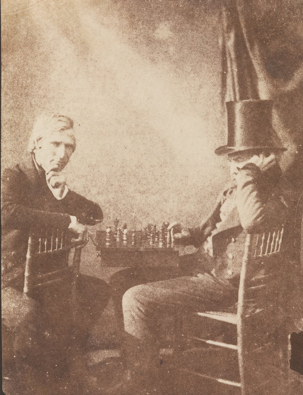 Satranç Oyuncuları, ca. 1845. by Likely by Antoine François Jean Claudet.