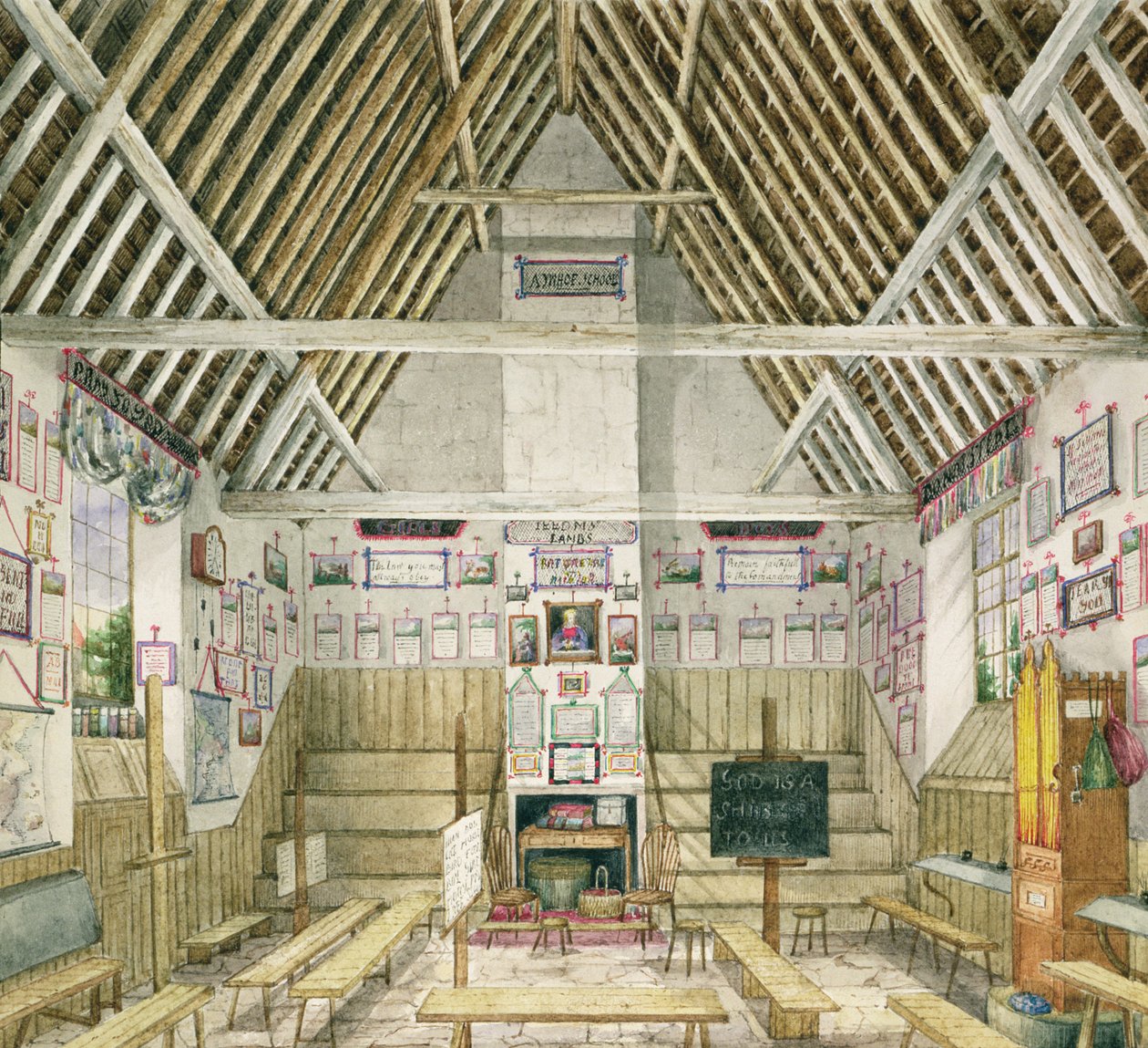 Köy Okulu, Aynhoe, 1845 by Lili Cartwright