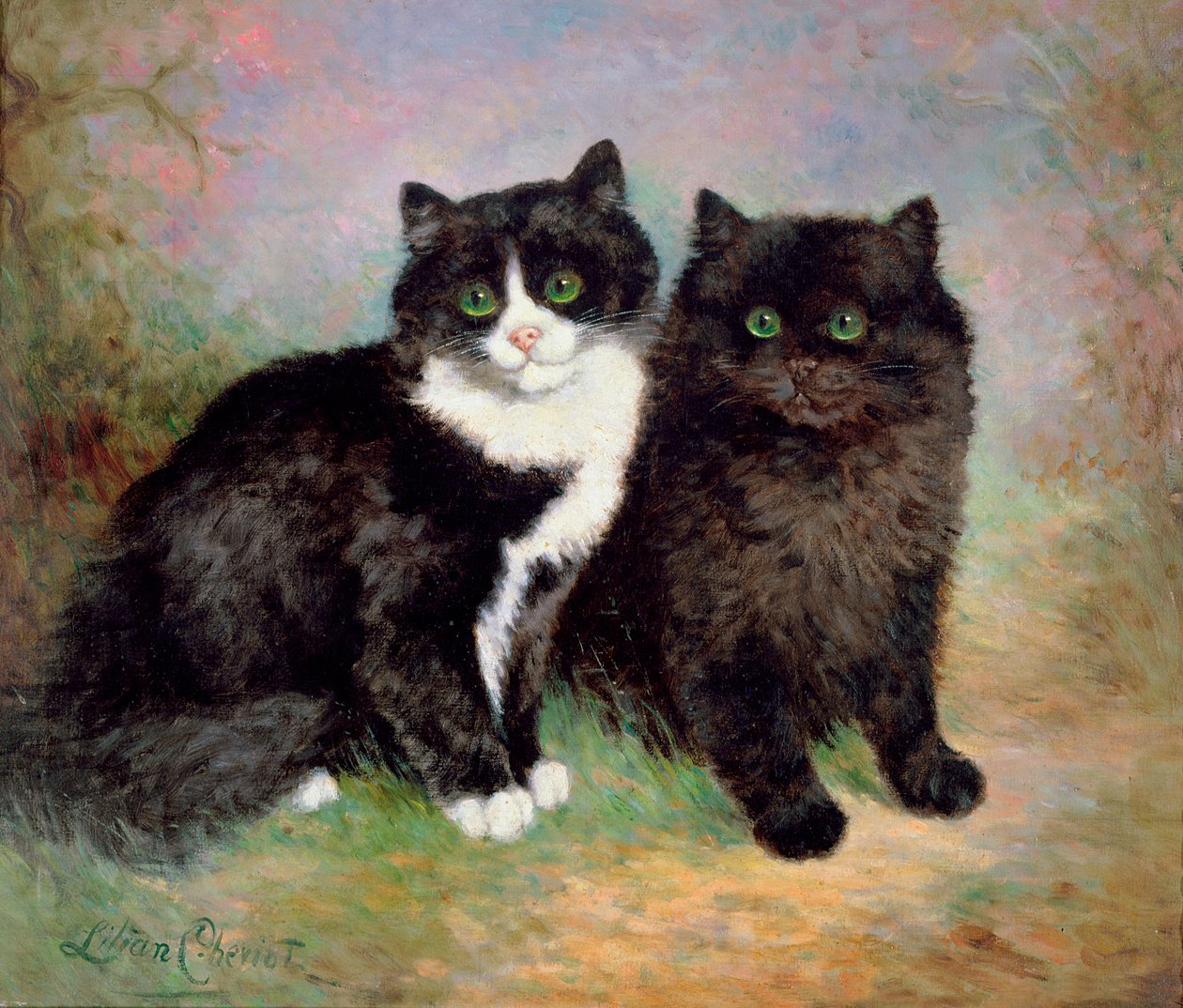 Bir Çift Kedi Kedisi by Lilian Cheviot