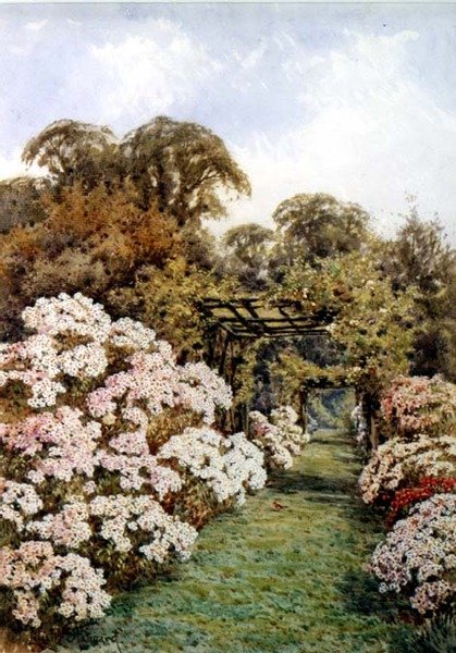 Bahçe Yolu (suluboya) by Lilian Stannard