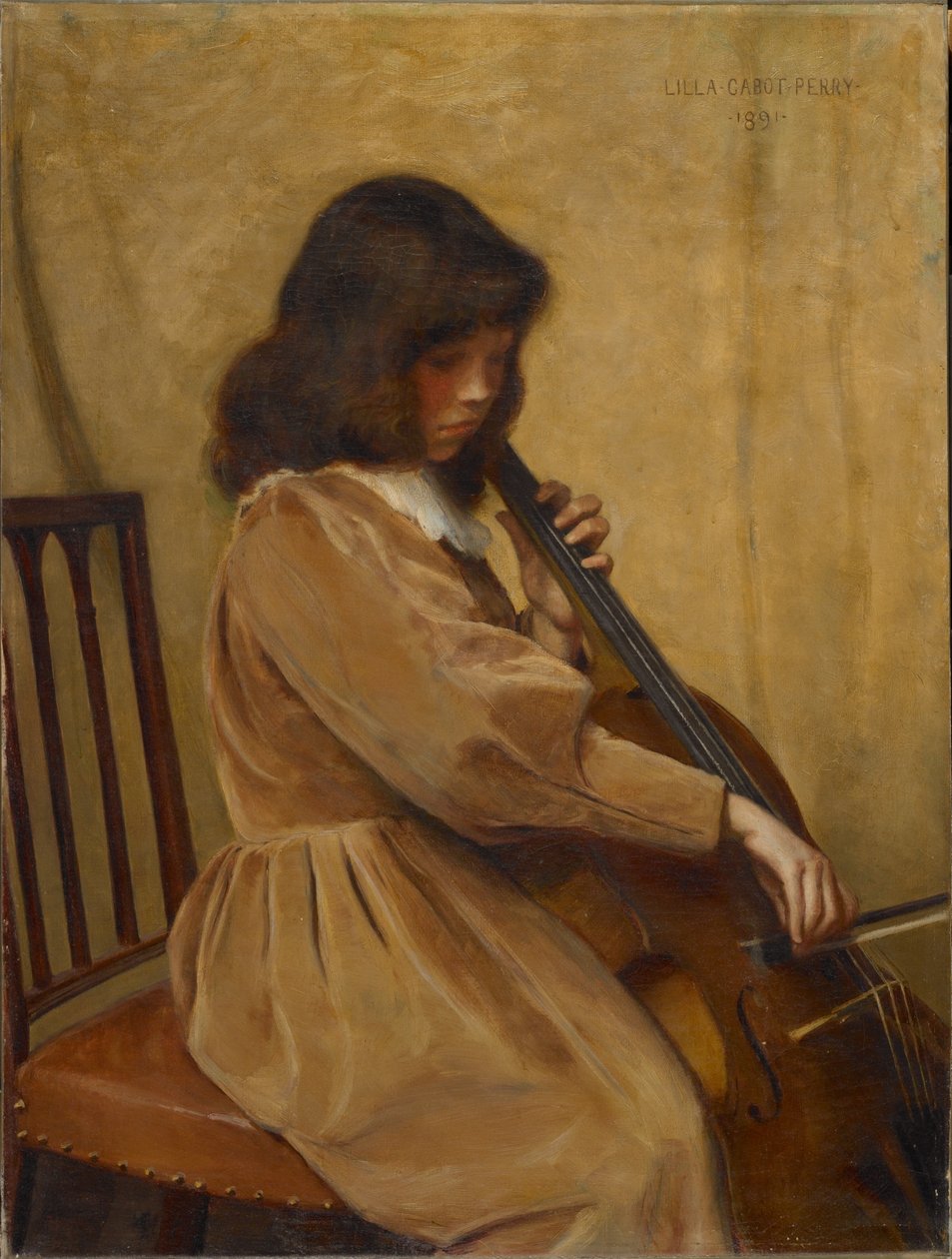 Çello çalan kız by Lilla Cabot Perry