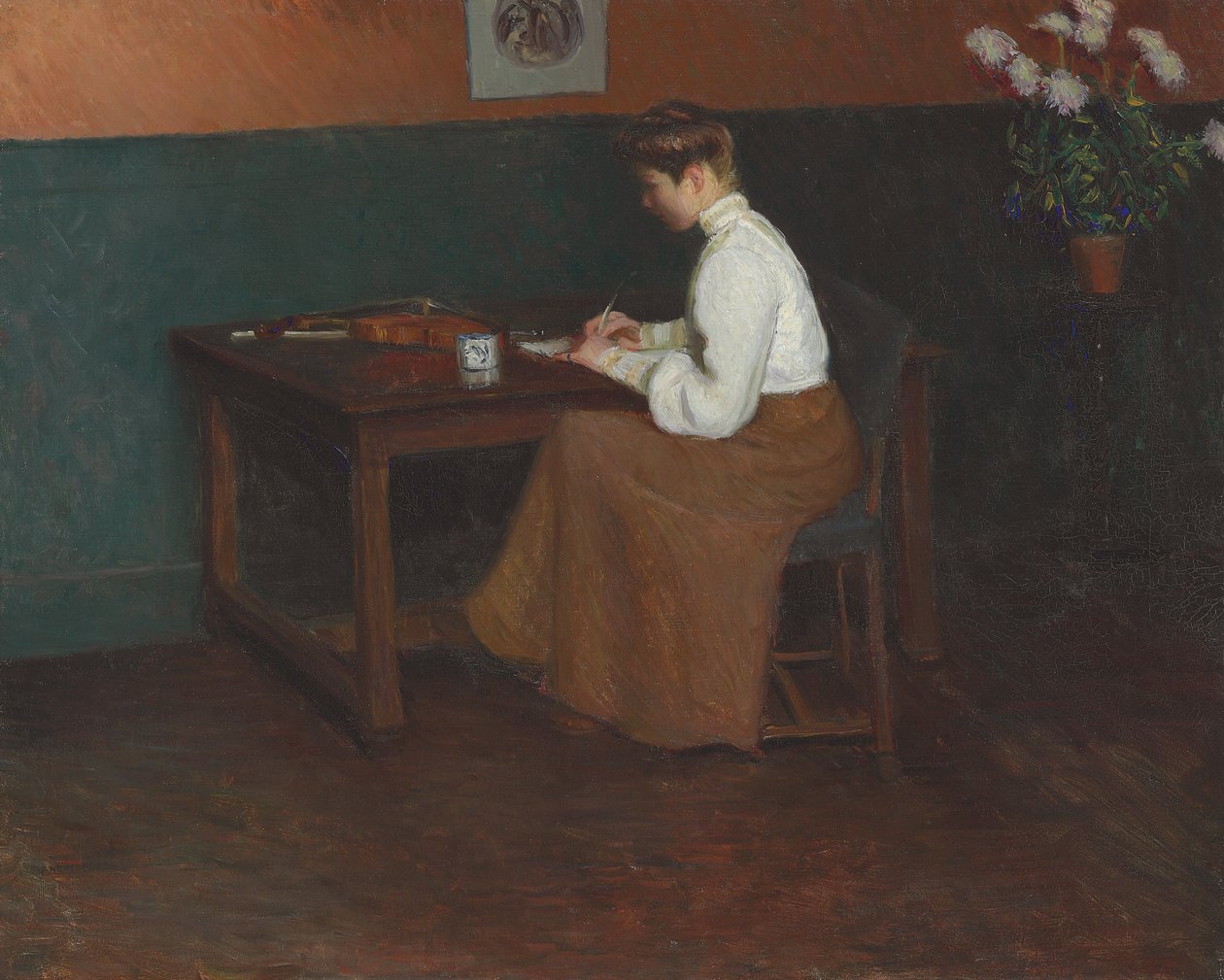 Stüdyoda (tuval üzerine yağlı boya) by Lilla Cabot Perry