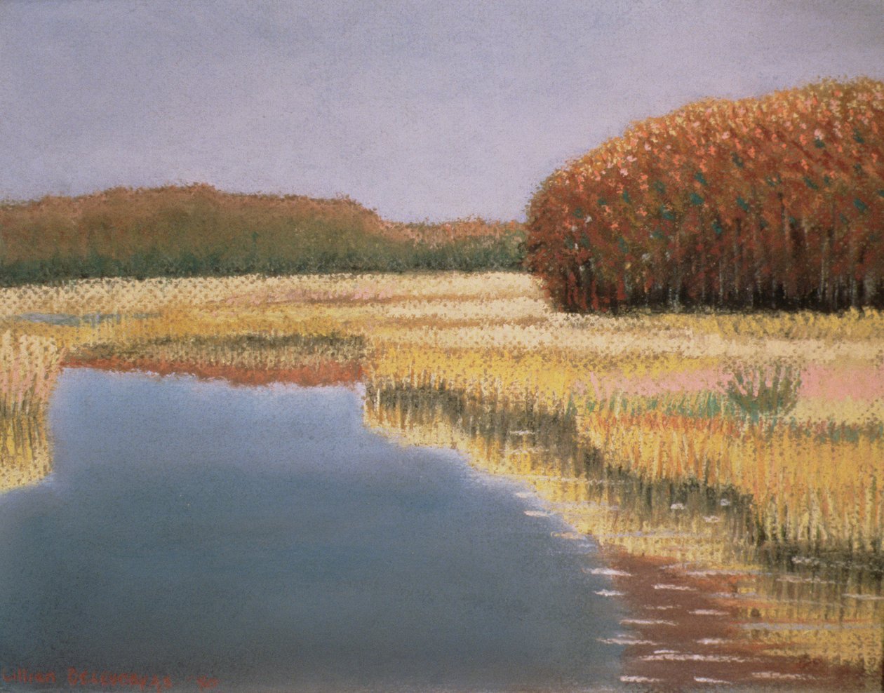 New England Sonbaharı, 1990 by Lillian Delevoryas