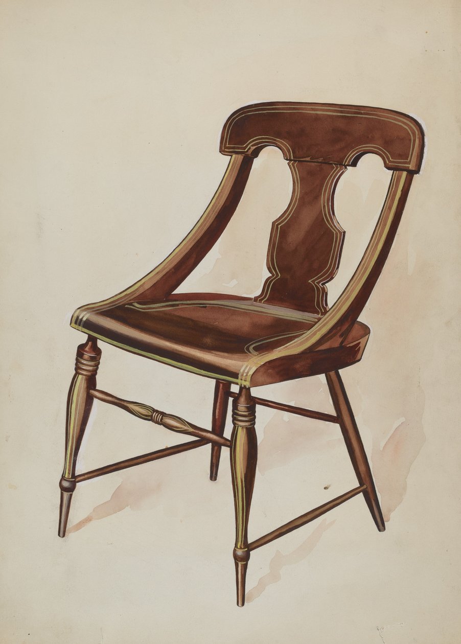 Sandalye boyalı, c. 1937. by Lillian Causey