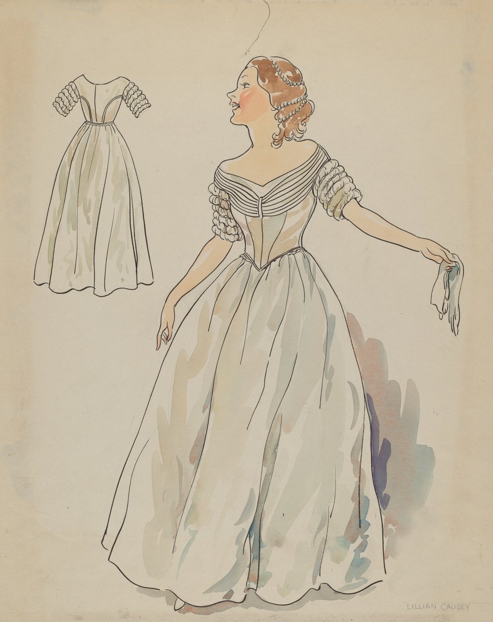 Elbise, ç. 1936. by Lillian Causey