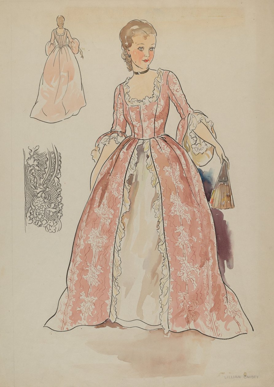 Elbise, ç. 1936. by Lillian Causey