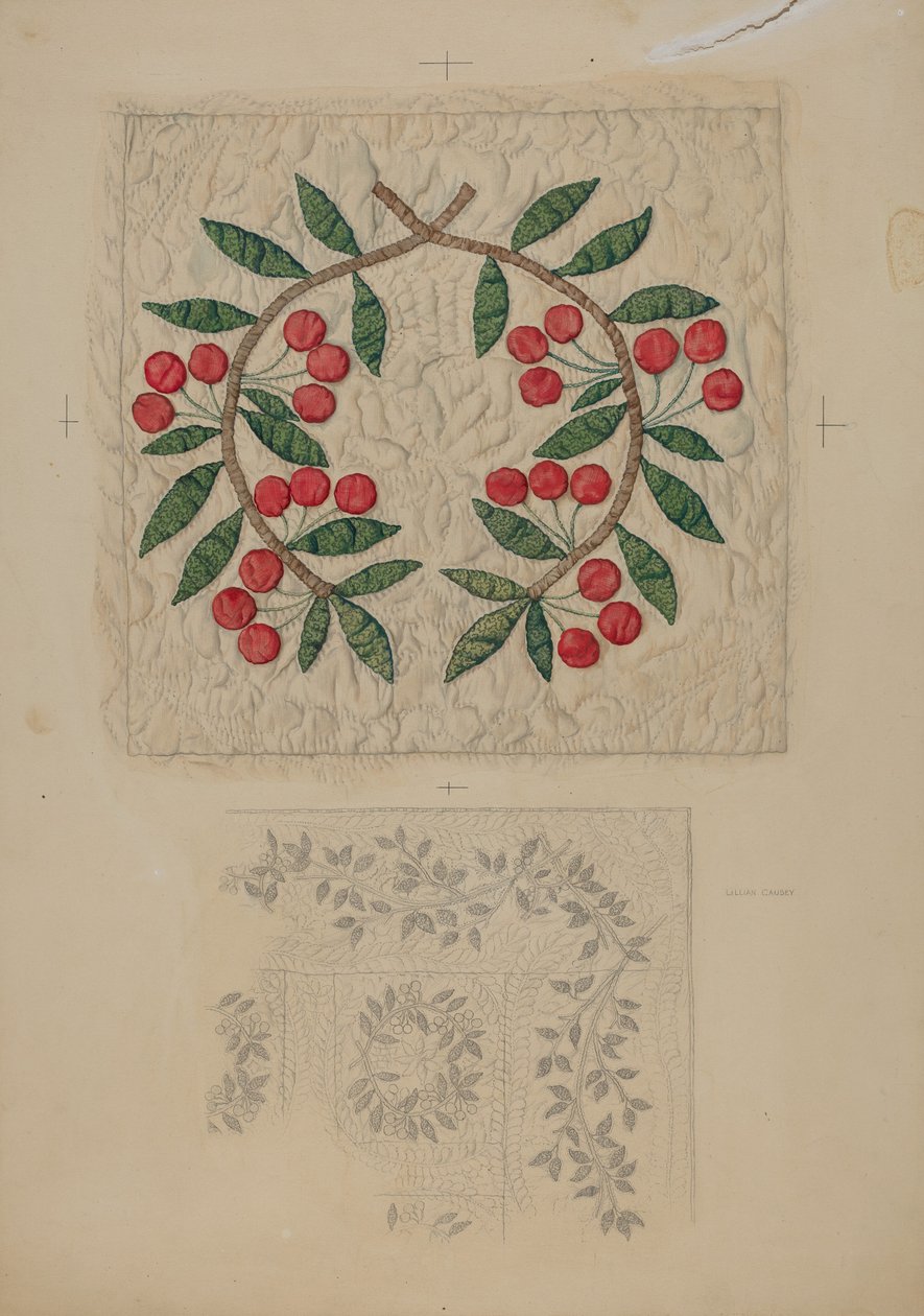 Yorgan, aplike by Lillian Causey
