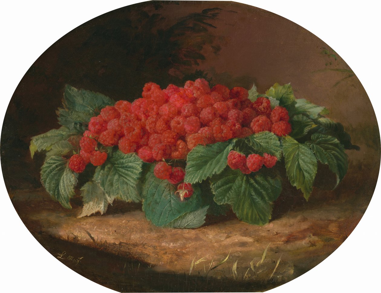 Ahududu, c.1859 (tuval üzerine yağlıboya) by Lilly Martin Spencer