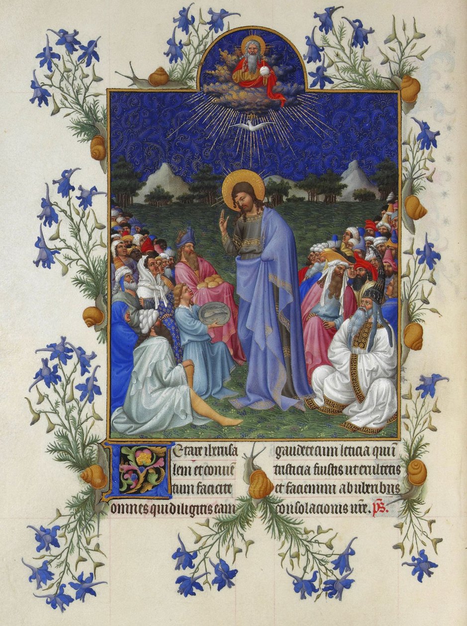 Très Riches Heures du Duc de Berry - Çokluğun Beslenmesi by Limbourg Brothers