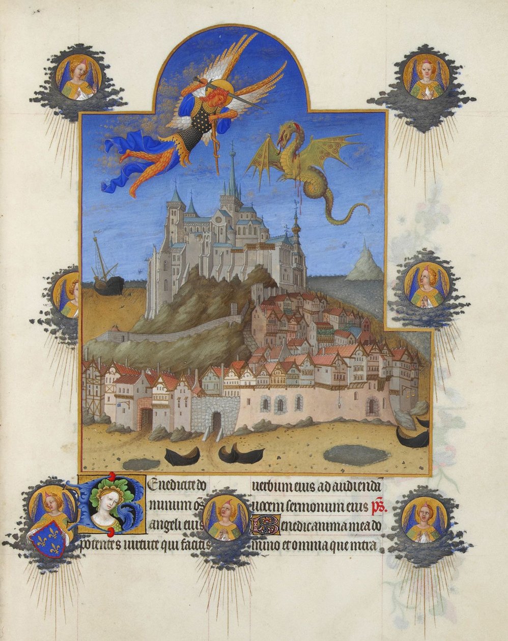 Très Riches Heures du Duc de Berry - Aziz Michael Kütlesi by Limbourg Brothers