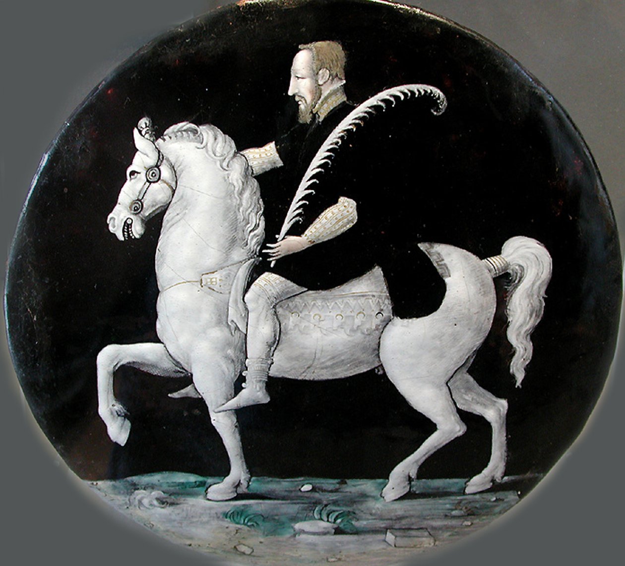 Fransa Kralı II. Henry at sırtında, 16. yüzyılın ortalarında. by Limousin