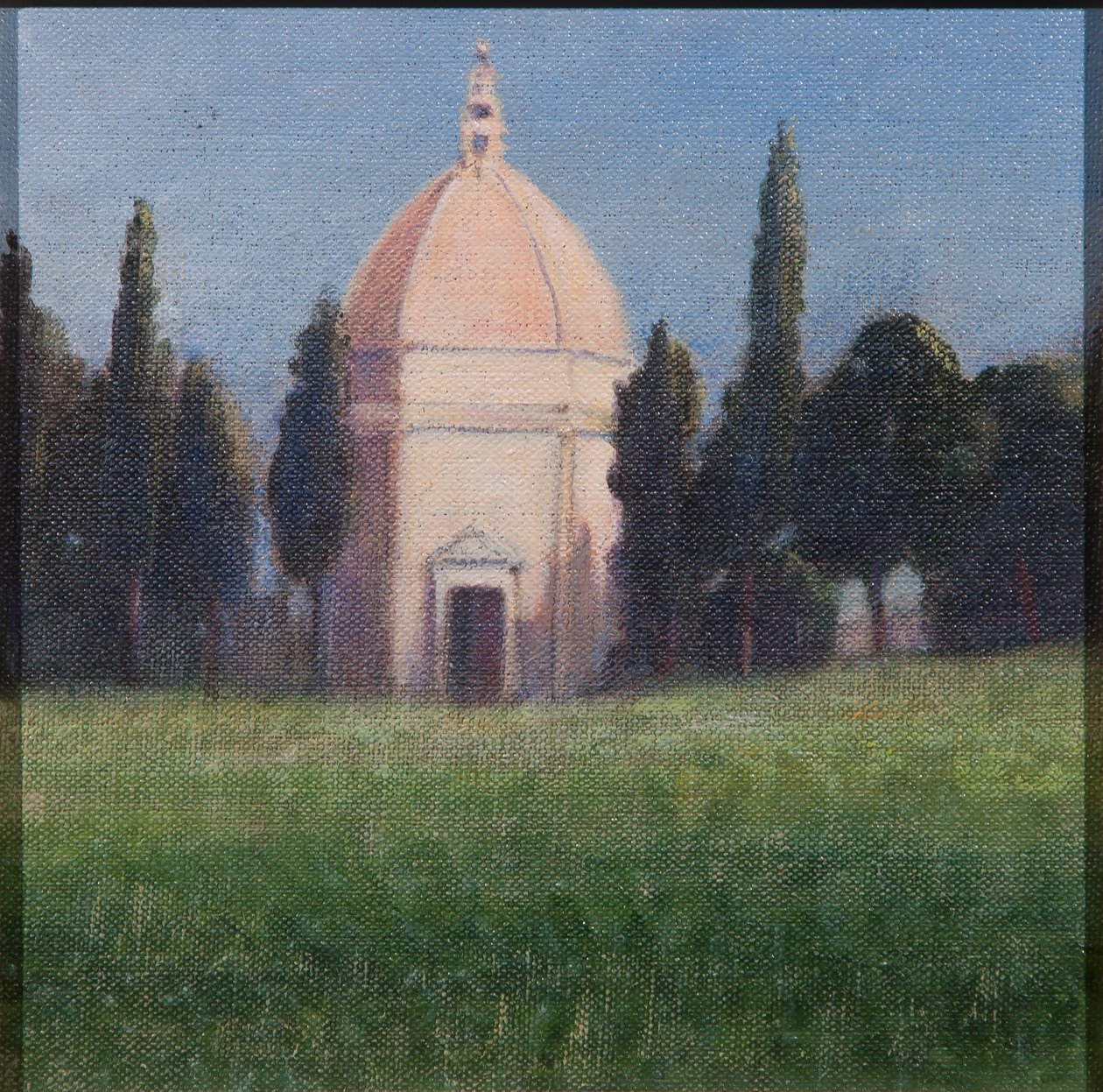 Vaftizhane, Tavarnelle, 2012 (tuval üzerine akrilik) by Lincoln Seligman
