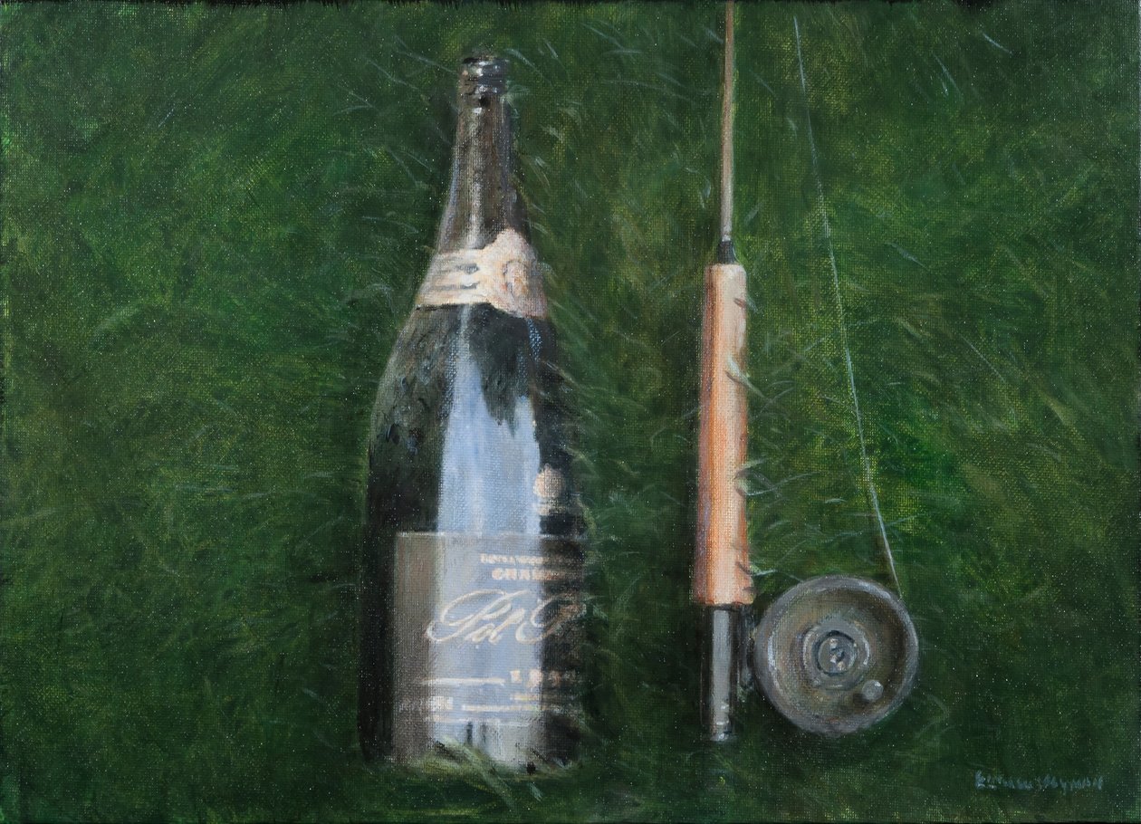 Şişe ve Çubuk II, 2012 (tuval üzerine akrilik) by Lincoln Seligman