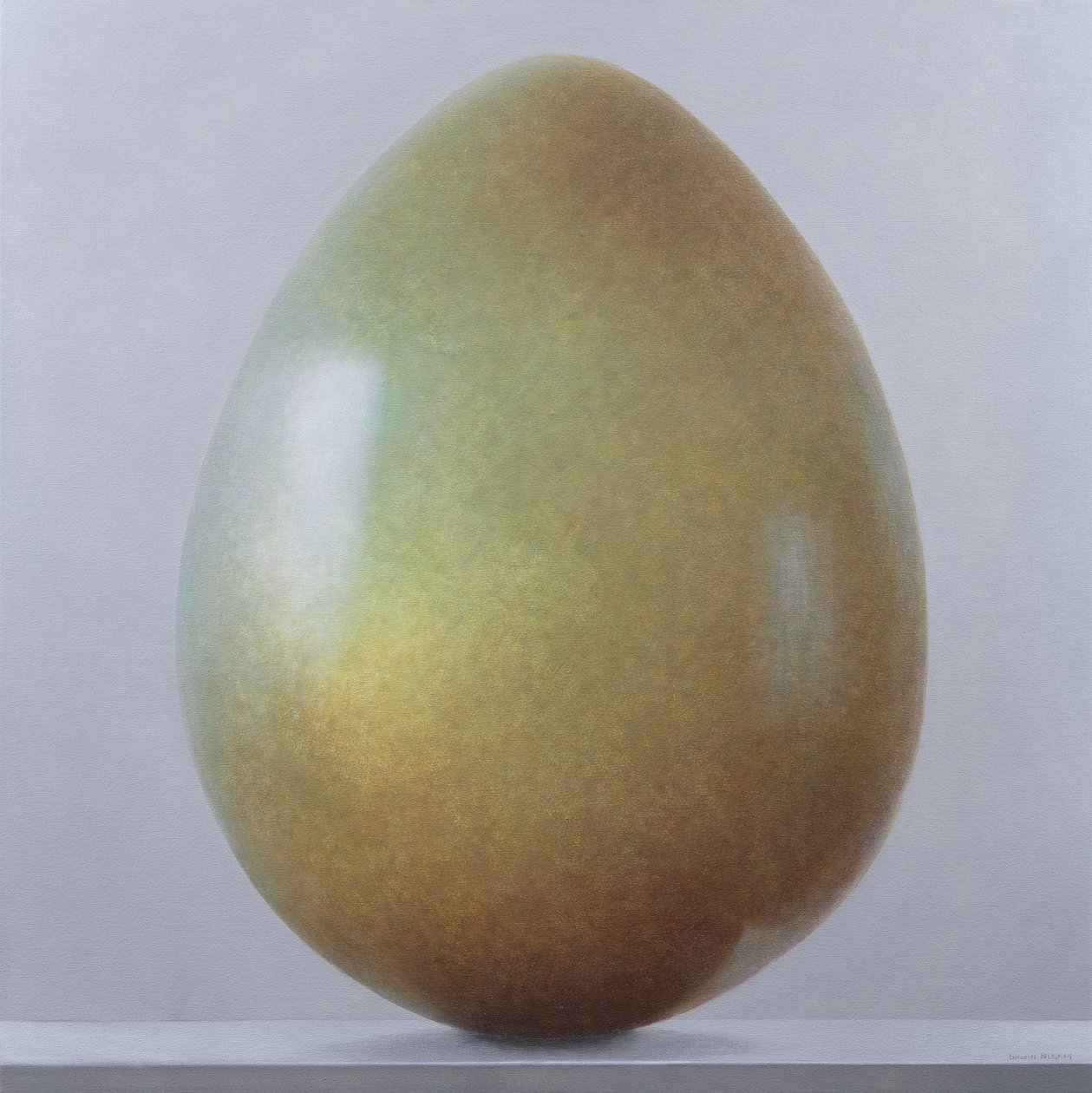 Bronz Çağı Yumurtası (tuval üzerine akrilik) by Lincoln Seligman