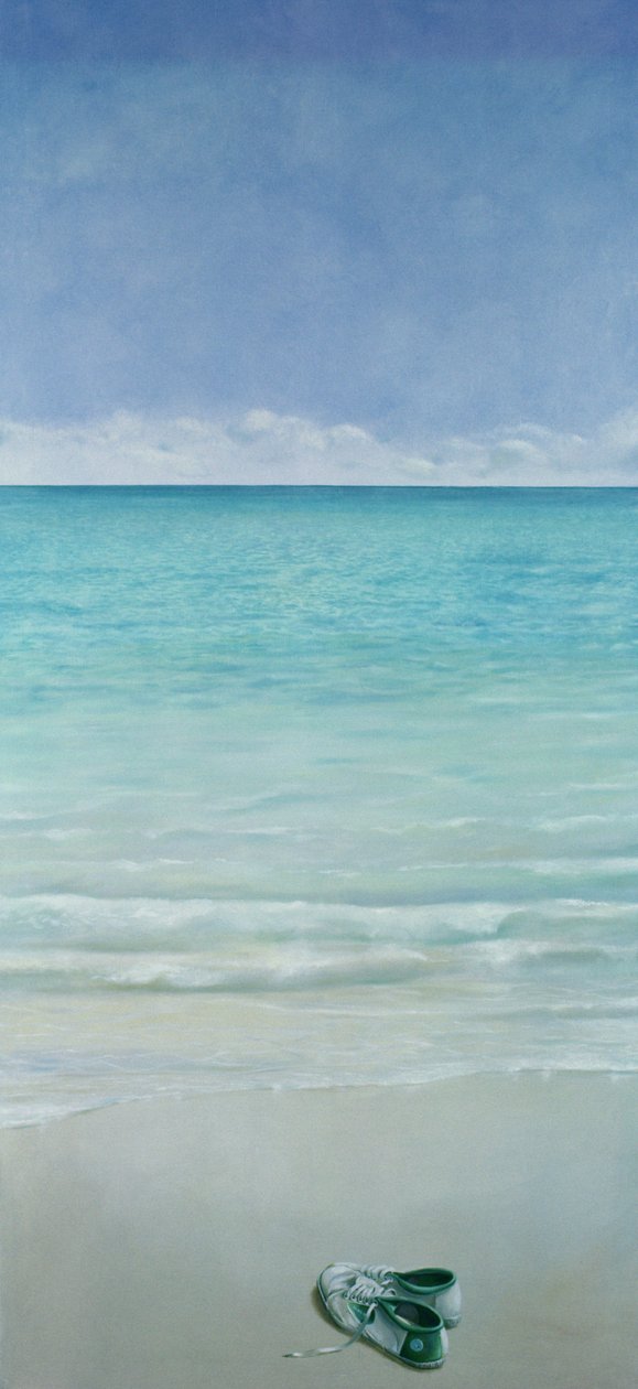 Green Flash, 1990 (tuval üzerine akrilik) by Lincoln Seligman