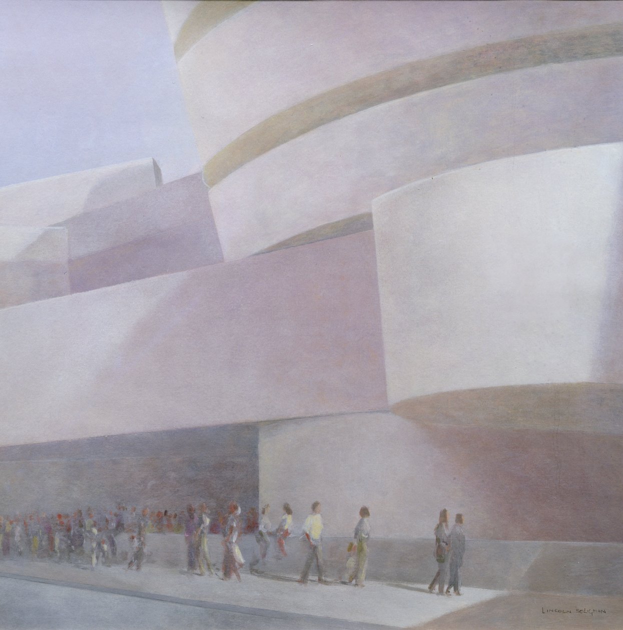 Guggenheim Müzesi, New York, 2004 (tuval üzerine akrilik) by Lincoln Seligman