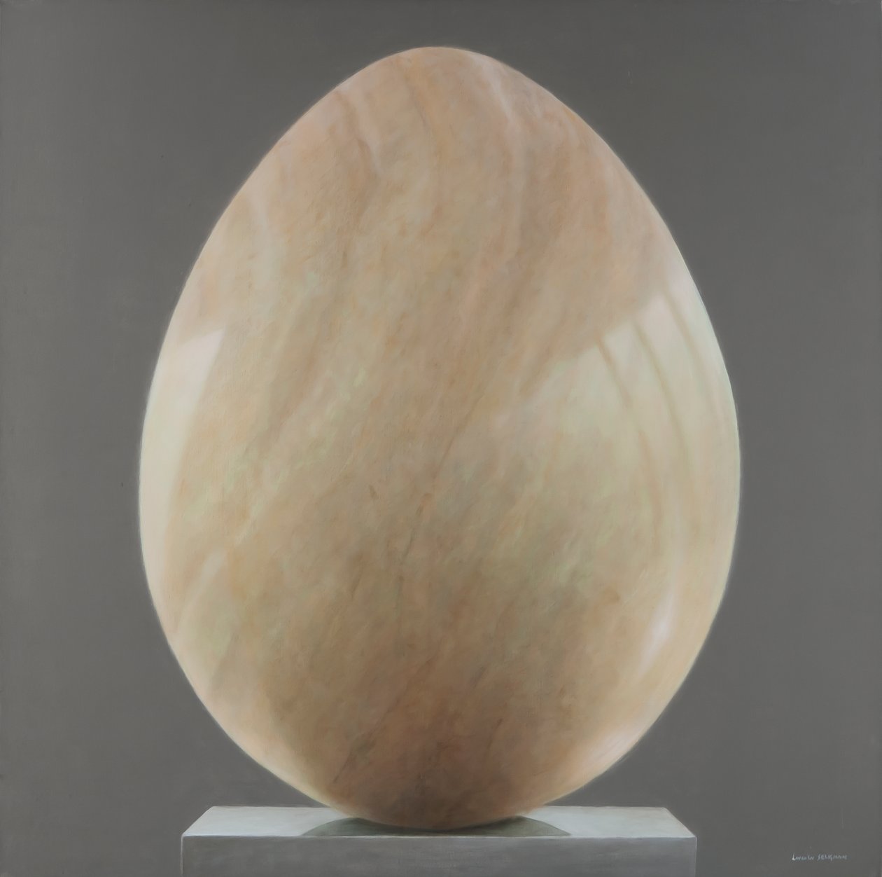 Yeşim Yumurta, 2012 (tuval üzerine akrilik) by Lincoln Seligman