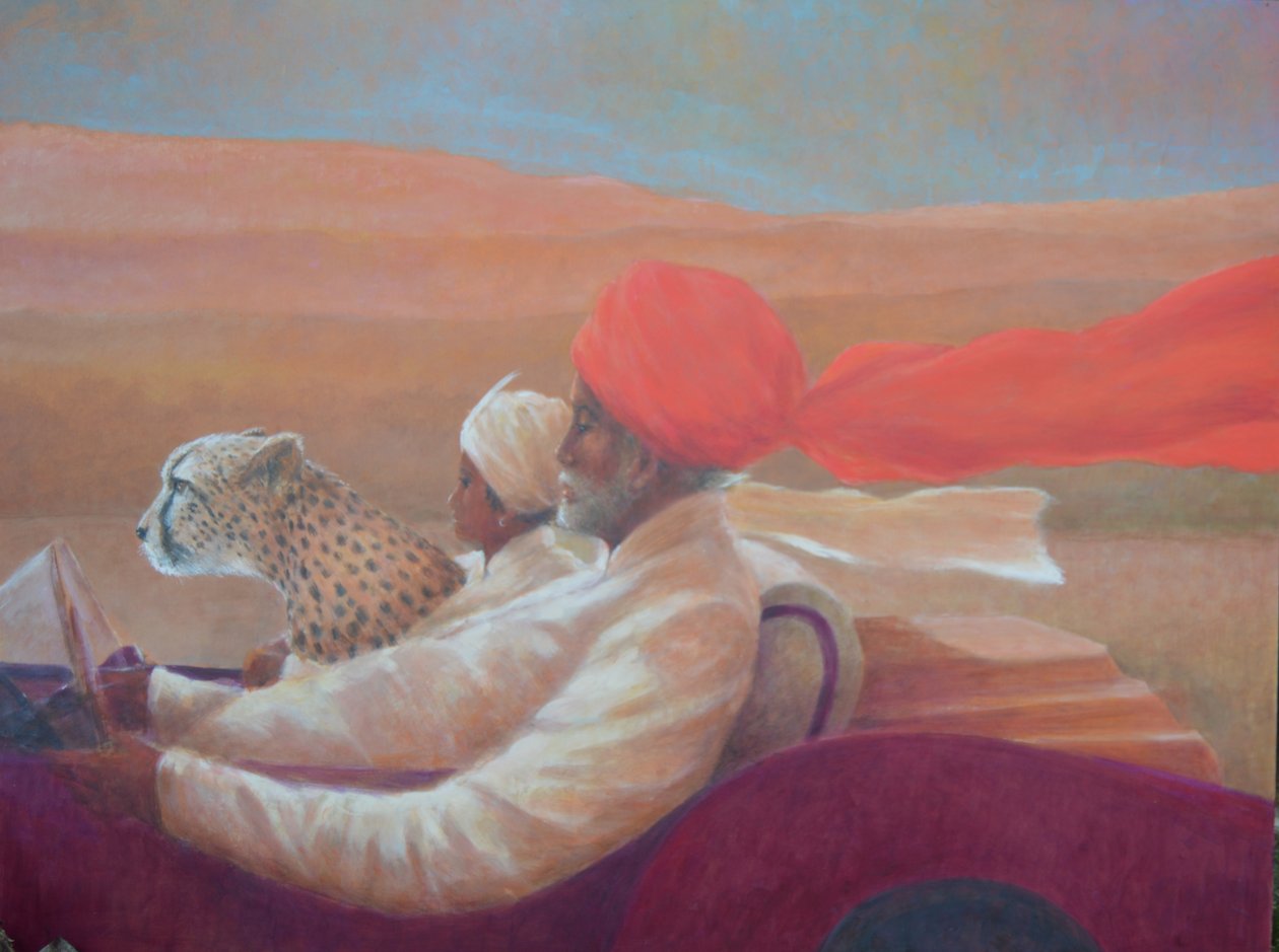 Maharaja, Çocuk ve Çita 1 by Lincoln Seligman