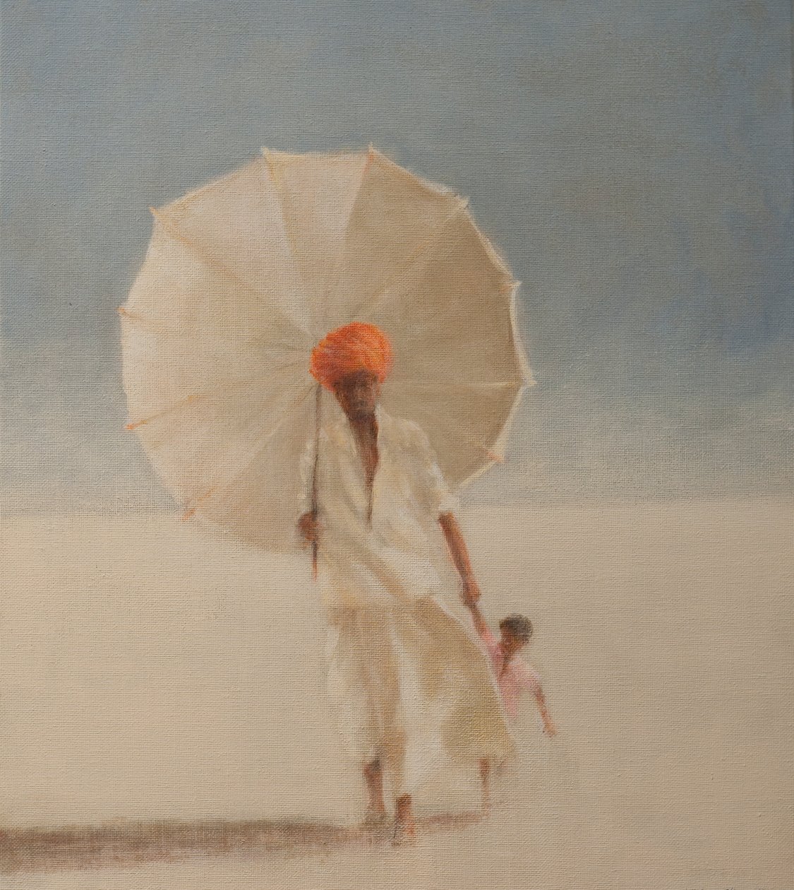 Adam ve Çocuk I, 2010 (tuval üzerine akrilik) by Lincoln Seligman