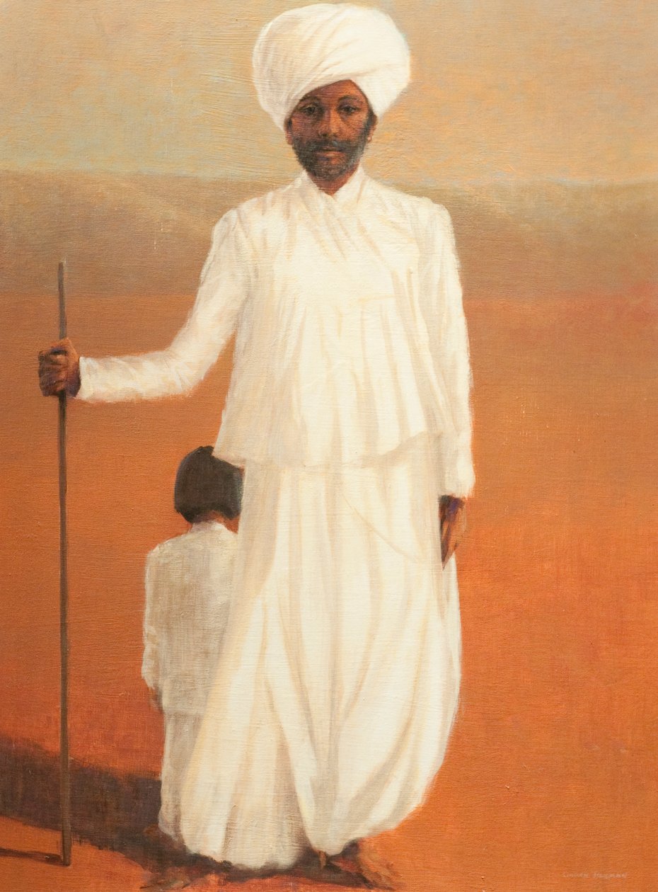 Adam ve Çocuk II, 2010 (tuval üzerine akrilik) by Lincoln Seligman