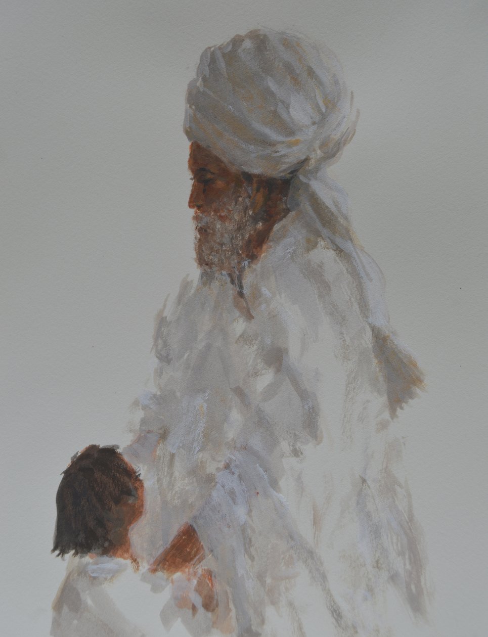 yaşlı adam ve çocuk by Lincoln Seligman