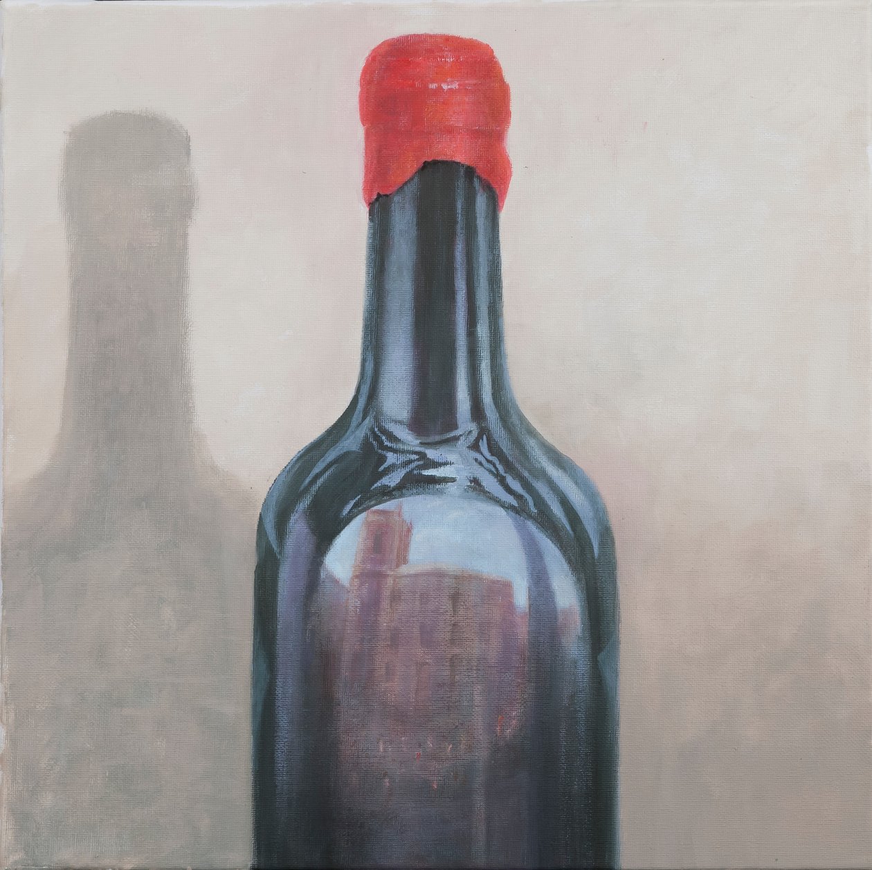 Pienza yansıması, 2012 (tuval üzerine akrilik) by Lincoln Seligman