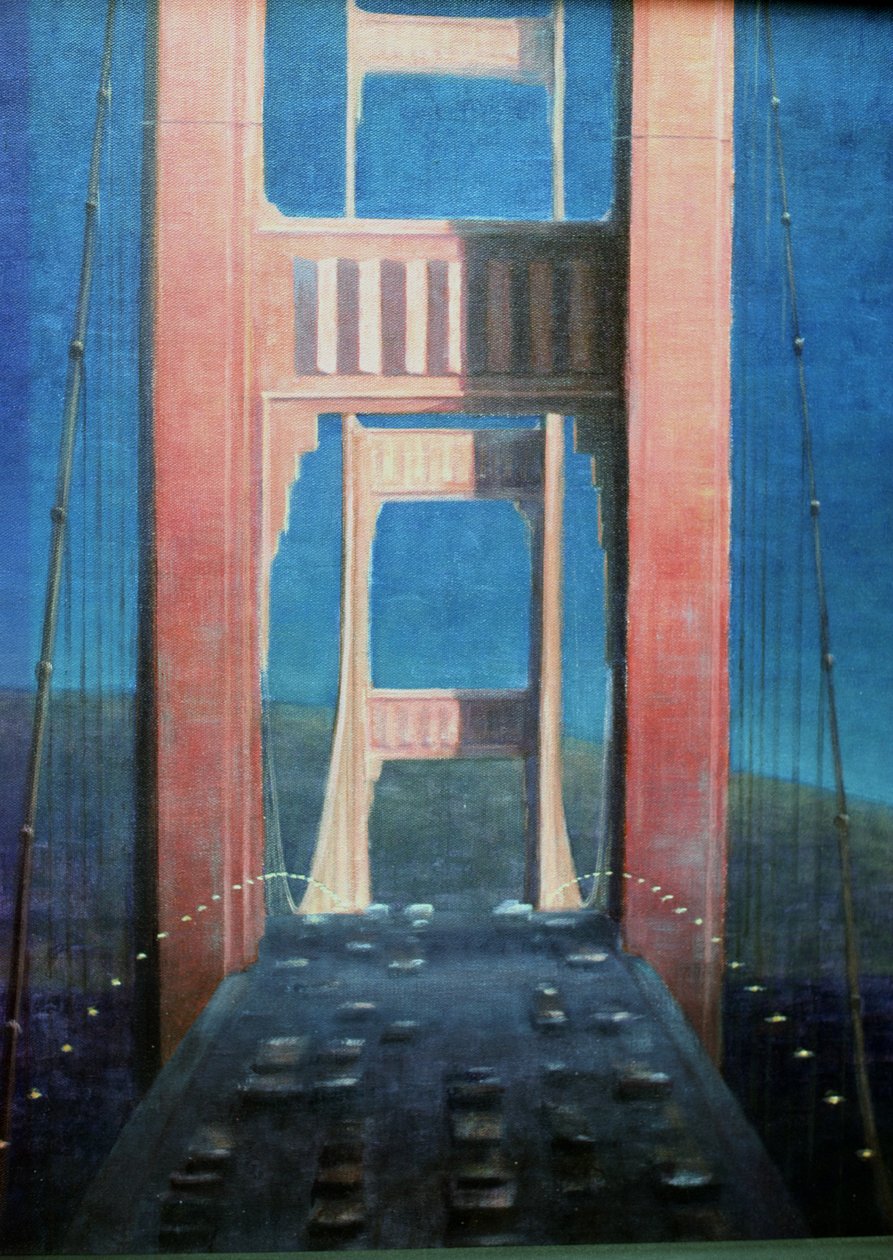 Golden Gate Köprüsü, 1992 (tuval üzerine akrilik) by Lincoln Seligman