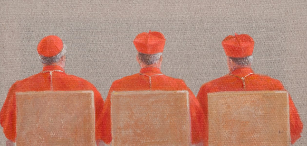 Üç Kardinal, 2010 (tuval üzerine akrilik) by Lincoln Seligman