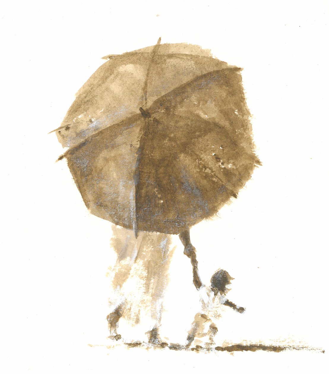 Şemsiye ve Çocuk 1, 2015 by Lincoln Seligman