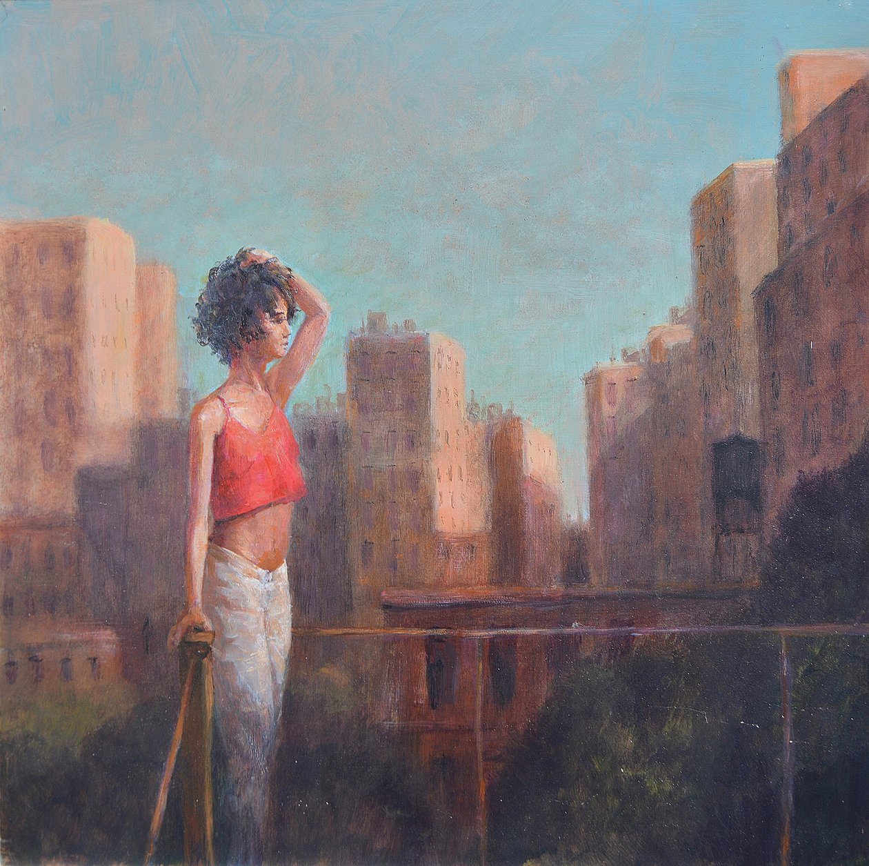 Çatıdaki kız, New York by Lincoln Seligman