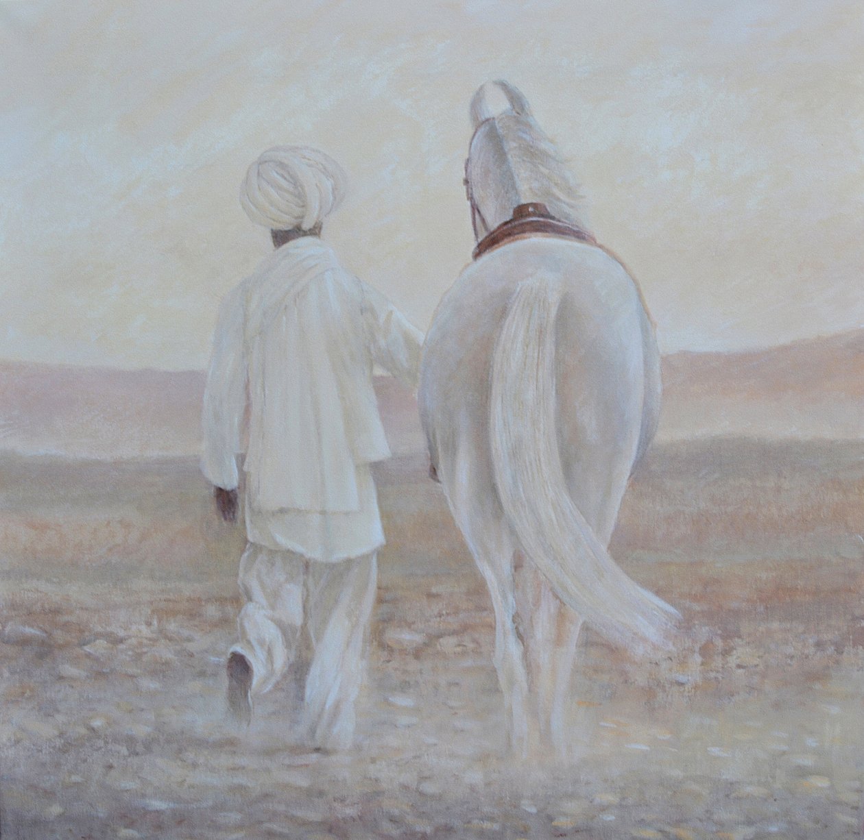 Rabari ve beyaz at by Lincoln Seligman