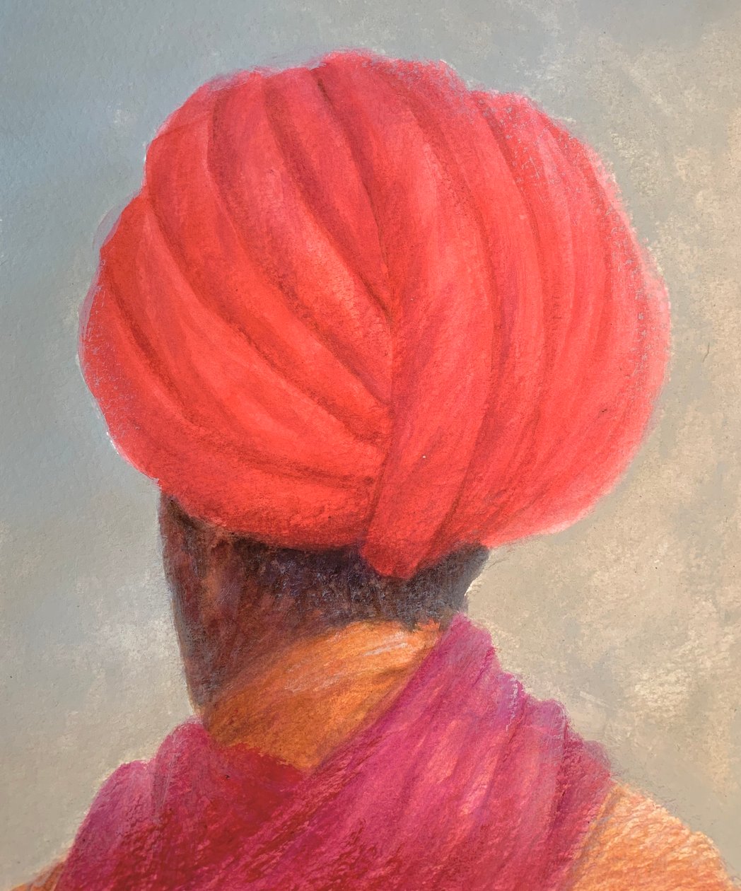 Kırmızı Türban Sarı Ceket by Lincoln Seligman