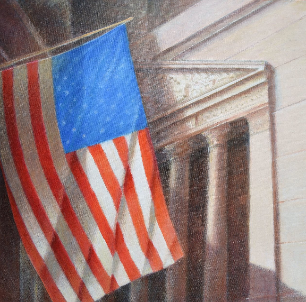 Stars & Stripes, NY Menkul Kıymetler Borsası by Lincoln Seligman