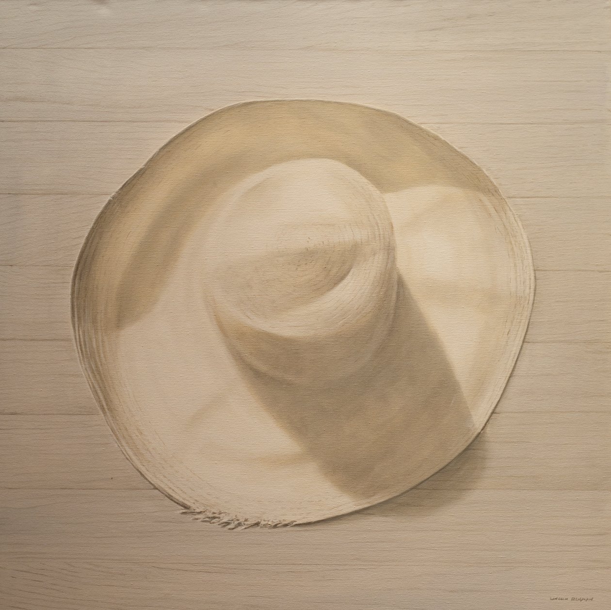 Tozlu Masada Gezgin Şapka, 2010 (tuval üzerine akrilik) by Lincoln Seligman
