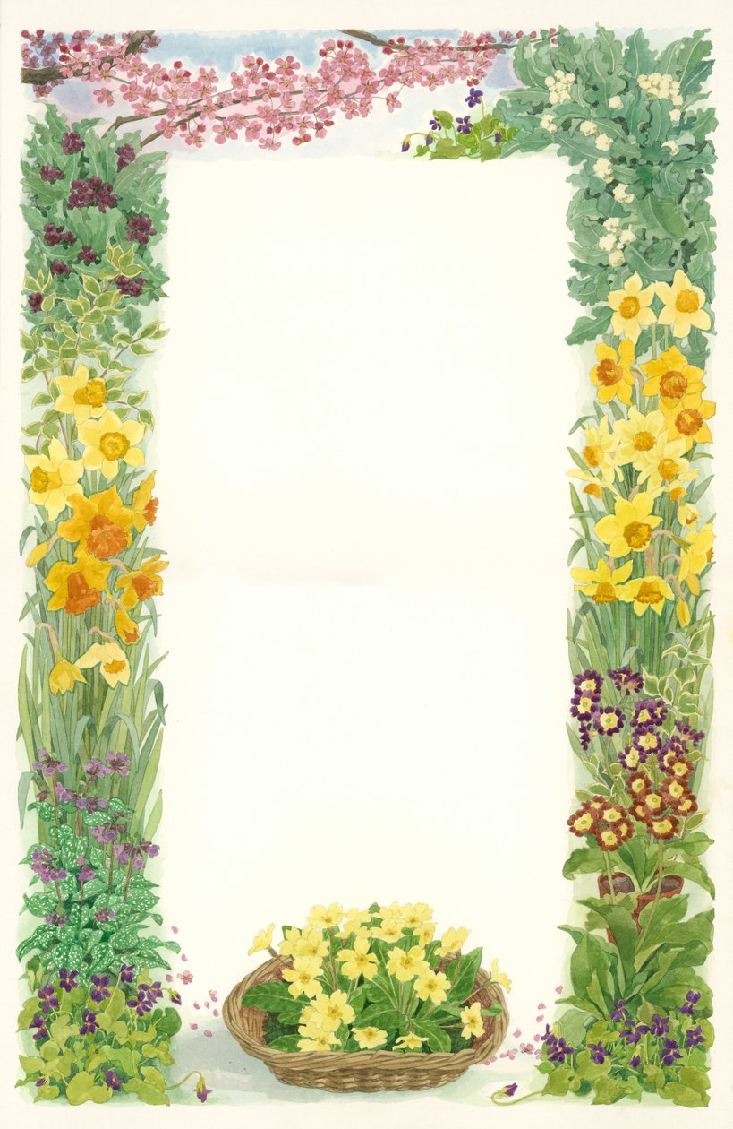 Mart 1993 (kağıt üzerinde wc) by Linda Benton