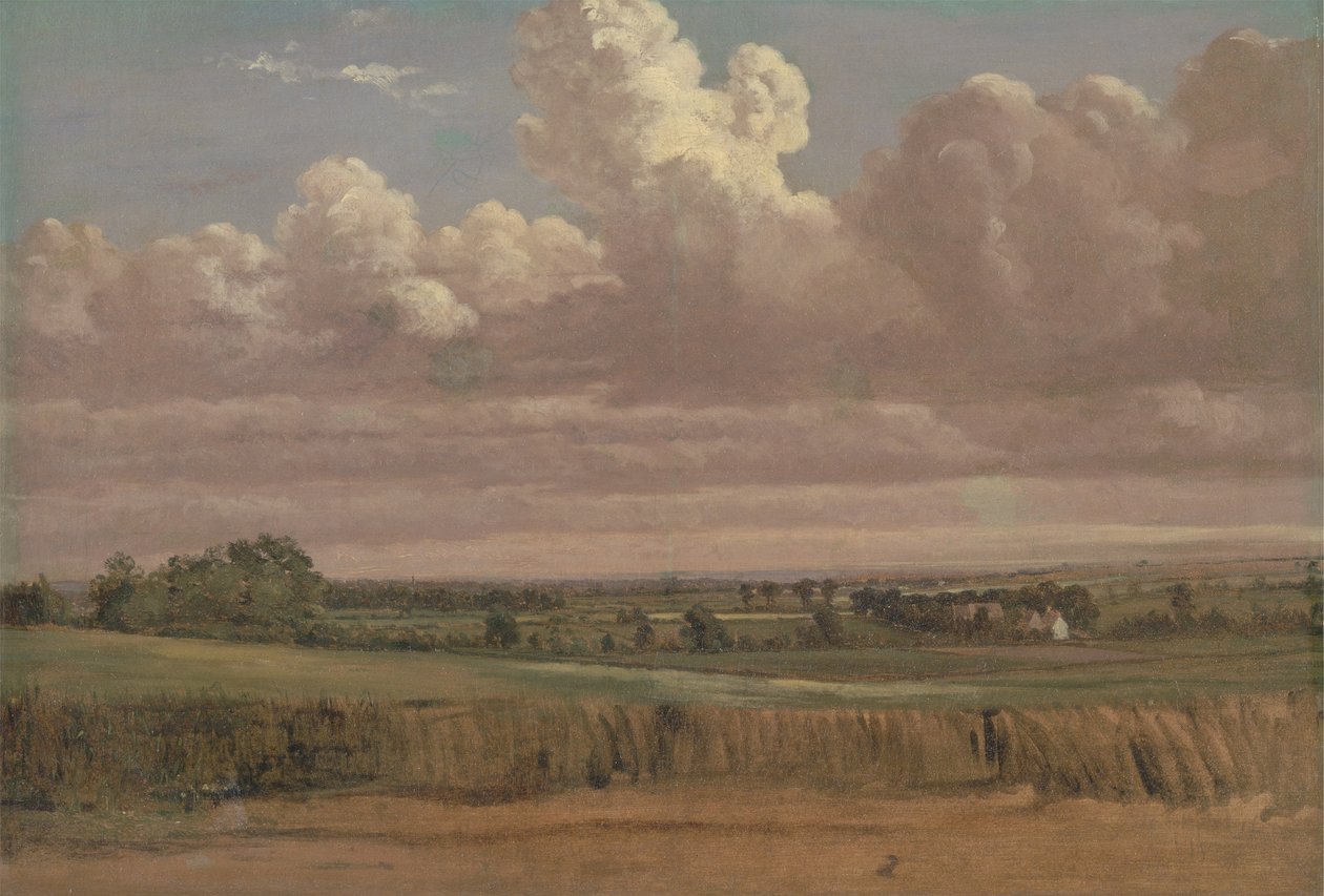 Buğday Tarlası ile Manzara, 1850