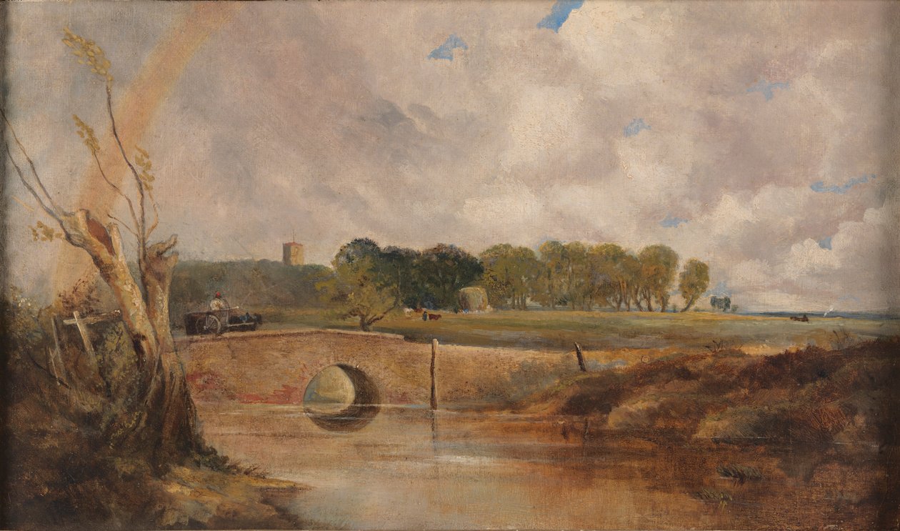 Bir Gökkuşağı - Stour'un Görünümü by Lionel Constable