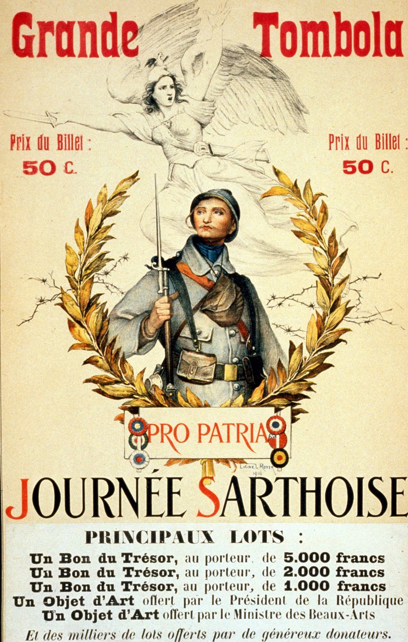 Büyük çekiliş: Sarthoise günü - poster, hasta. Lionel Royer (1852 -1926) tarafından by Lionel Noel Royer