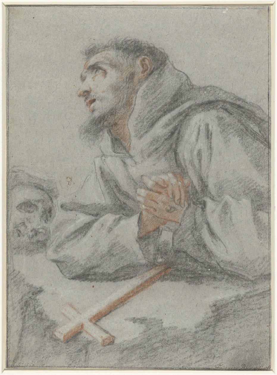 Assisi'li Aziz Francis by Lionello Spada (attributed to)