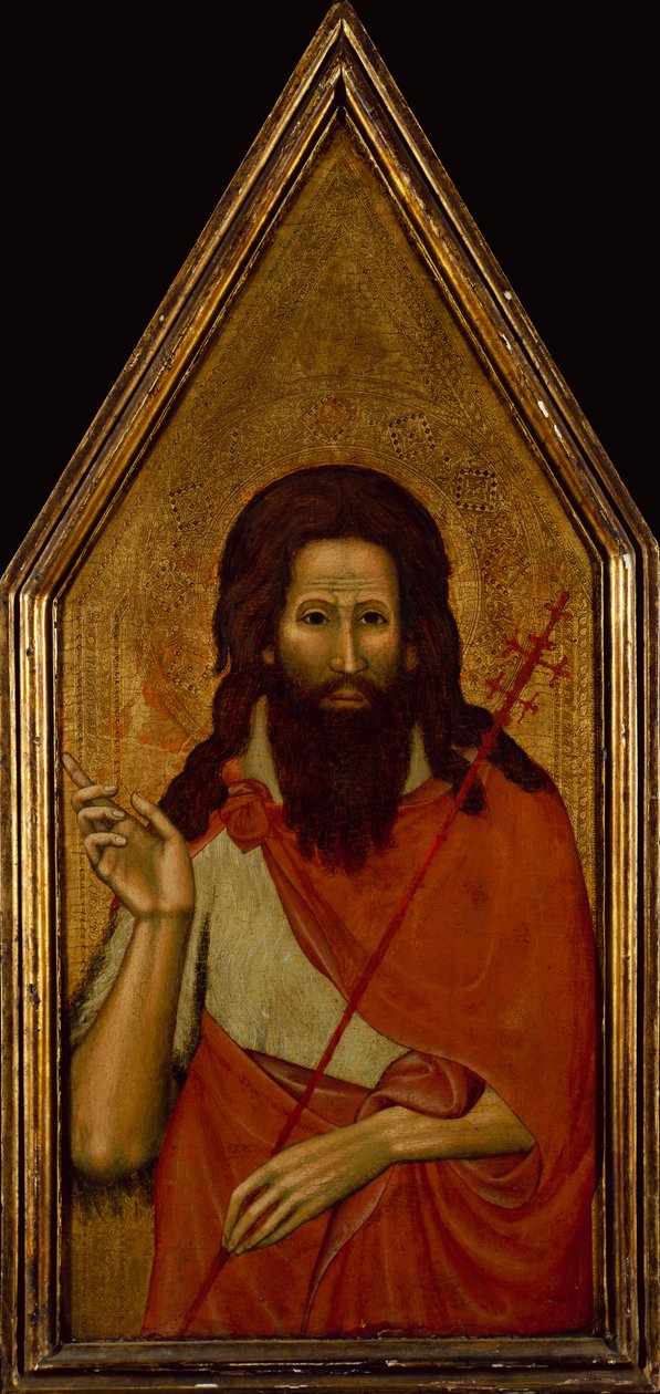 Vaftizci Yahya (ahşapta tempera) by Lippo di Benivieni