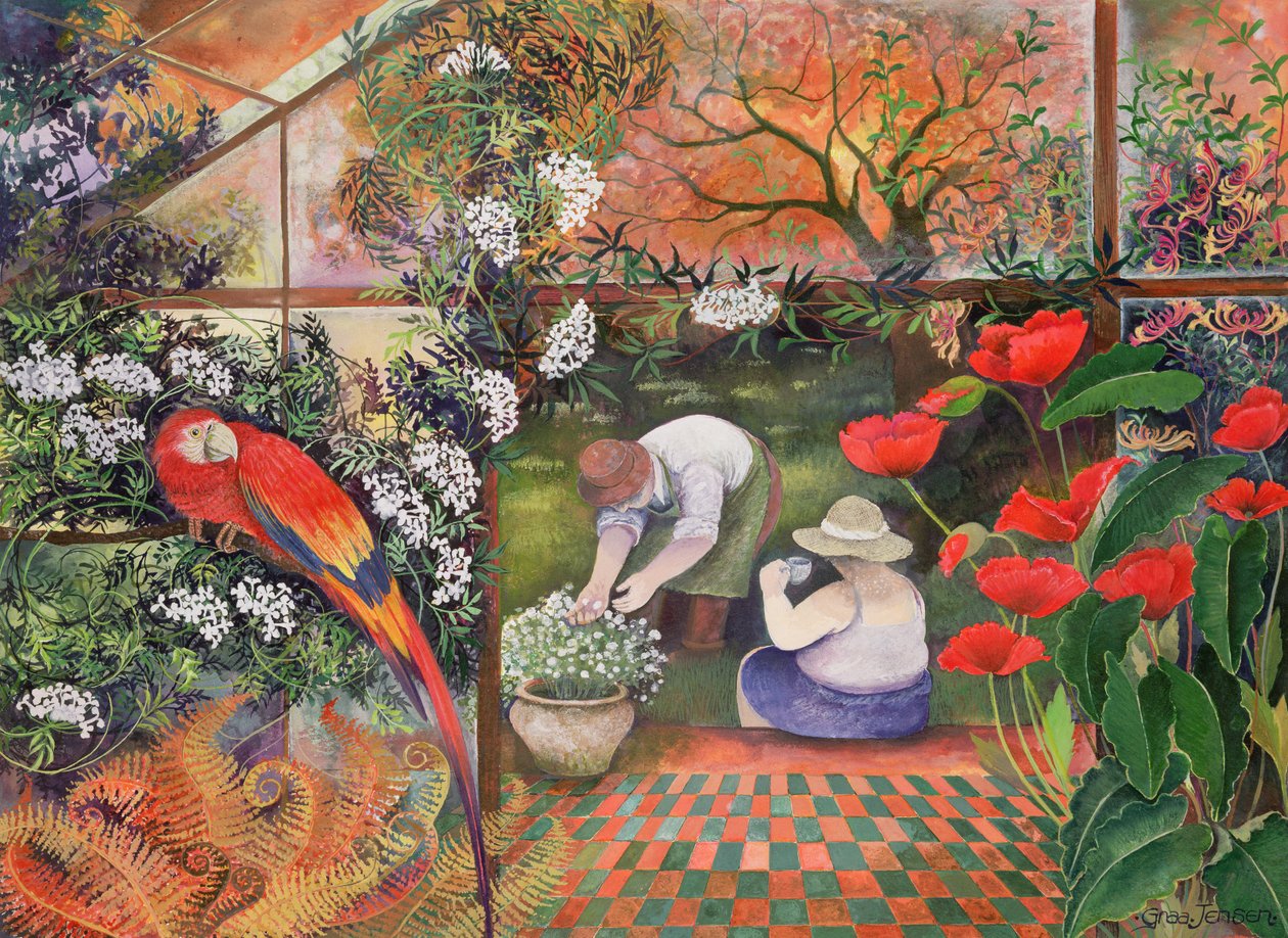 Güzel Bir Fincan Çay (kağıt üzerine mürekkep ve guaj) by Lisa Graa Jensen