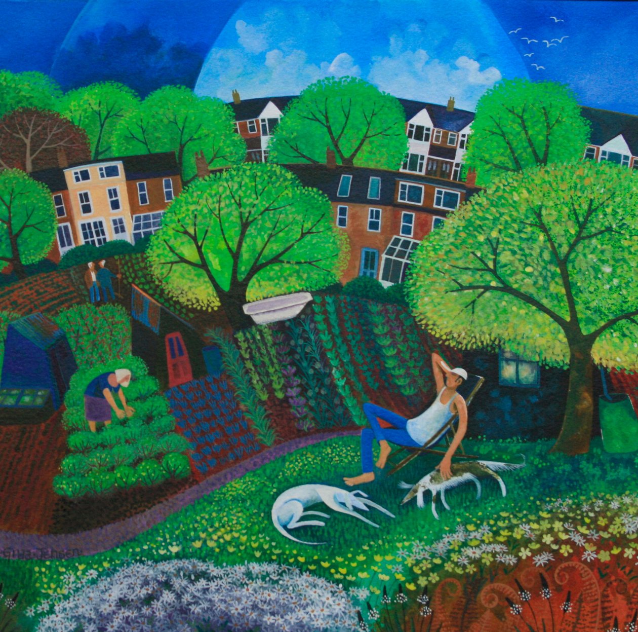 Sıradan Bir Yaklaşım 2012 (kağıt üzerine akrilik mürekkepler) by Lisa Graa Jensen
