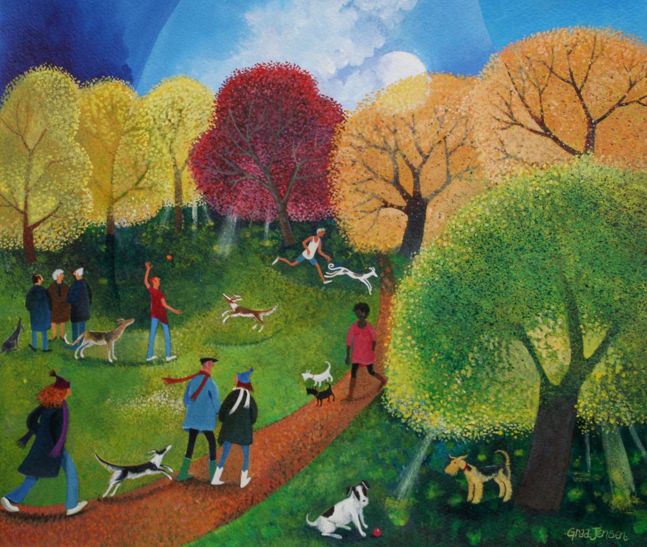Daily Anayasal,2015,(kağıt üzerine akrilik mürekkepler) by Lisa Graa Jensen