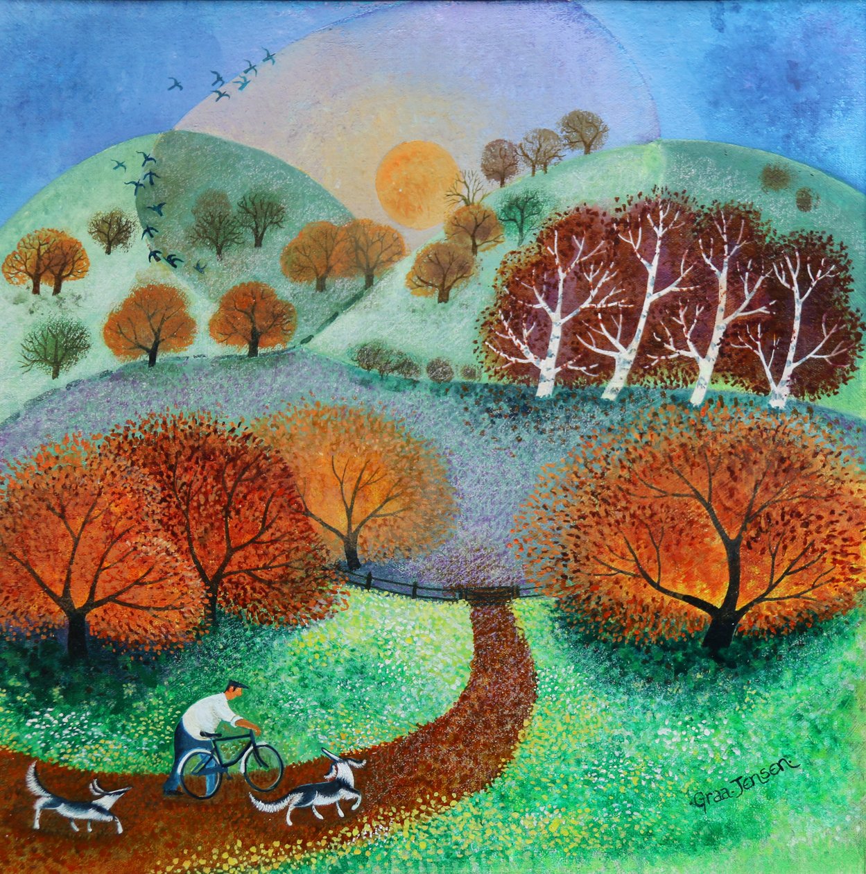 First Light,2021,(tuval üzerine akrilik) by Lisa Graa Jensen