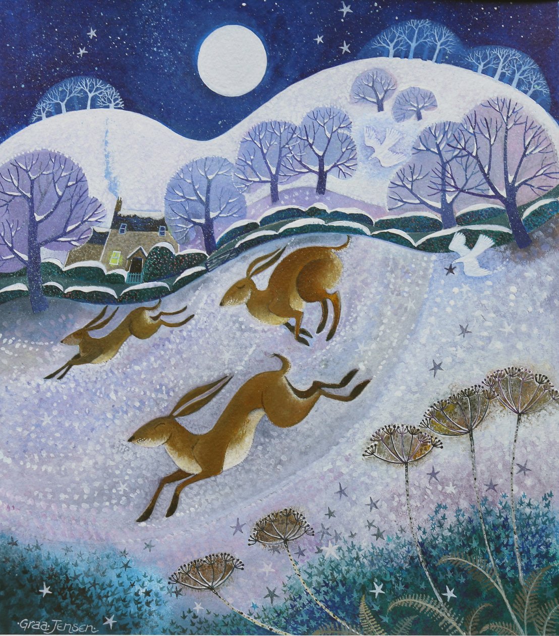 kar tavşanları, 2019 by Lisa Graa Jensen