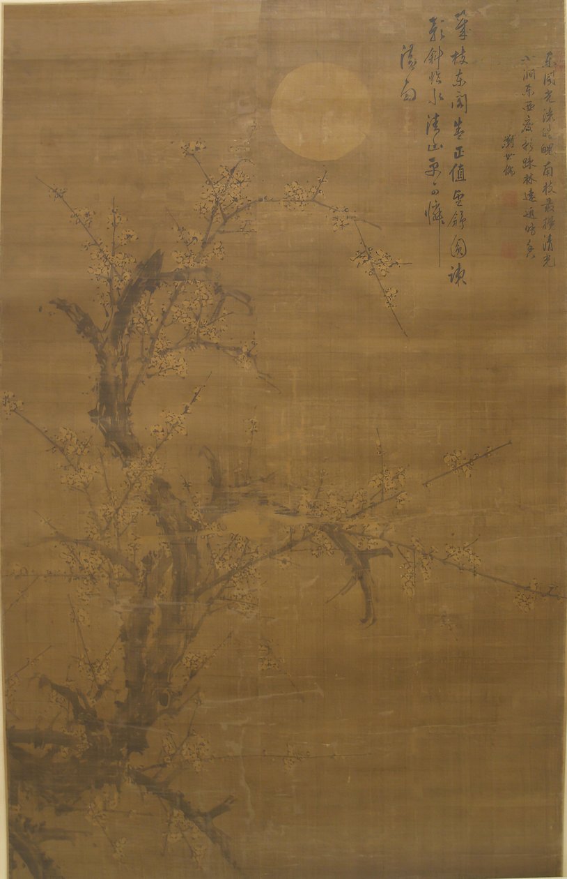 Ay Işığında ve Karda Çiçek Açan Erik, 16. yüzyıl. by Liu Shiru
