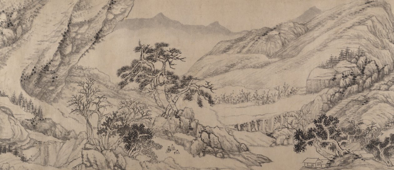 Akarsular ve Dağlar Arasında Yolculuk, 1680. by Liu Yu